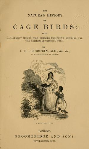 Cover for natural history of cage birds