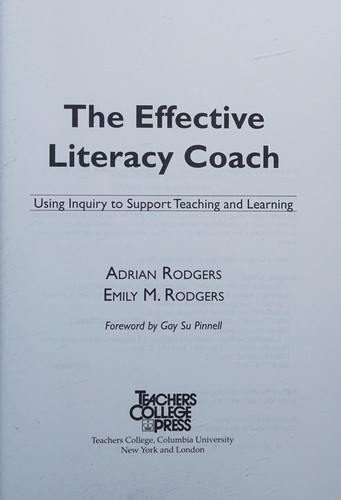 Cover for The effective literacy coach