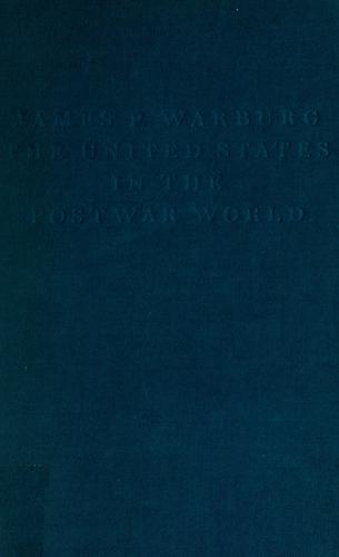 Cover for The United States in the postwar world