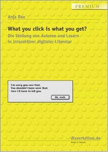 Cover for What you click is what you get?