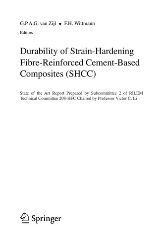 Cover for Durability of Strain-Hardening Fibre-Reinforced Cement-Based Composites (SHCC)