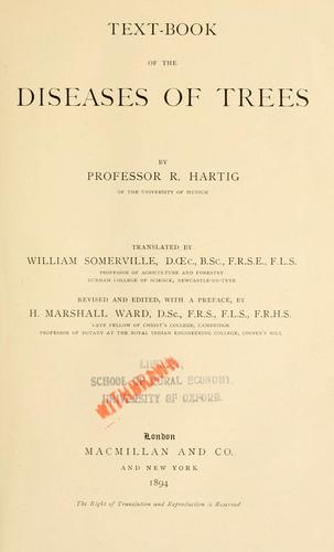 Cover for Text-book of the diseases of trees