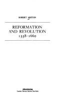 Cover for Reformation and revolution, 1558-1660