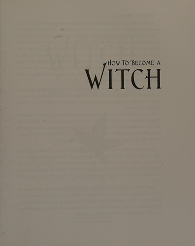 Cover for How to become a witch