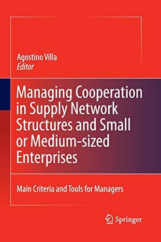 Cover for Managing Cooperation in Supply Network Structures and Small or Medium-sized Enterprises