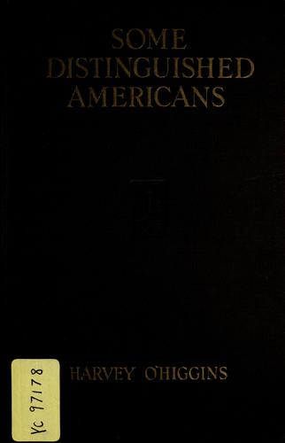Cover for Some distinguished Americans