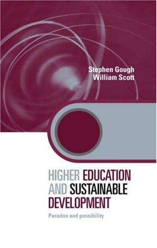 Cover for Higher Education and Sustainable Development