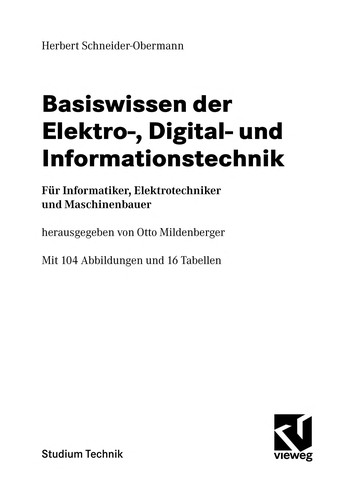 Cover for Basiswissen der Elektro-, Digital- und Informationstechnik