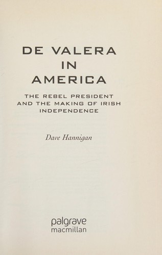 Cover for De Valera in America