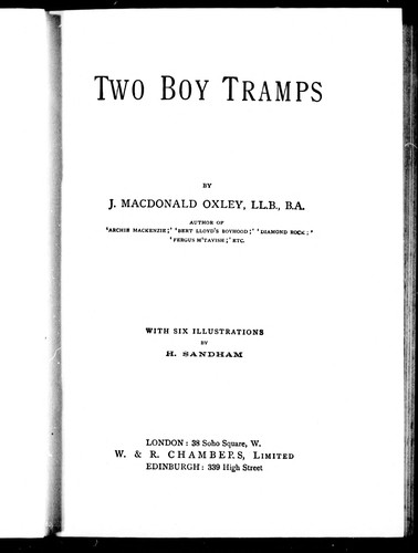 Cover for Two boy tramps