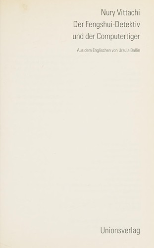 Cover for Der Fengshui-Detektiv und der Computertiger