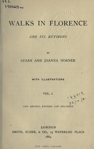 Cover for Walks in Florence and its environs.