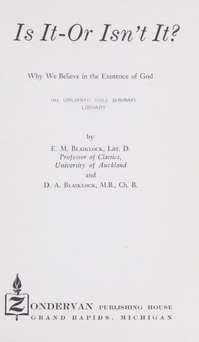 Cover for Is it, or isn't it?