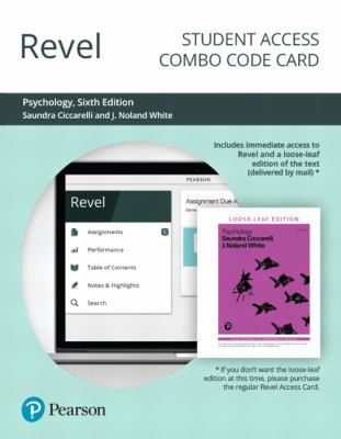 Cover for Revel for Psychology -- Combo Access Card