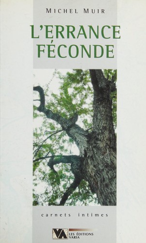 Cover for Errance féconde  (L')