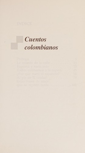 Cover for Cuentos colombianos