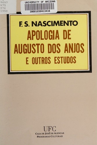 Cover for Apologia de Augusto dos Anjos e outros estudos