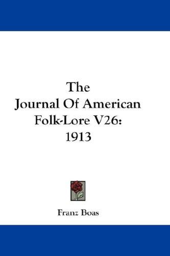 Cover for The Journal Of American Folk-Lore V26
