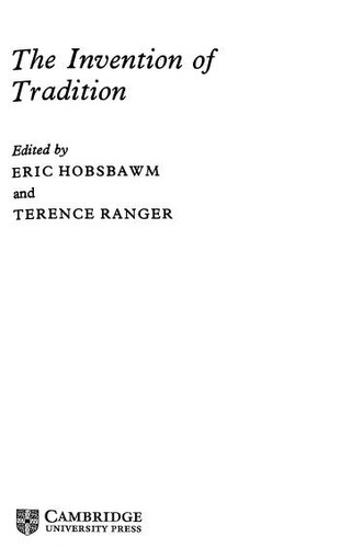 Cover for The Invention of Tradition