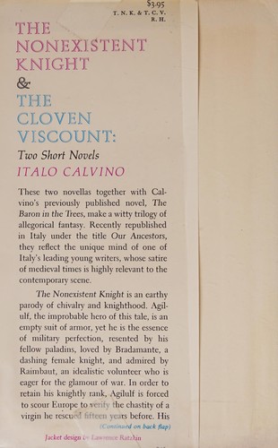 Cover for The nonexistent knight & The cloven viscount