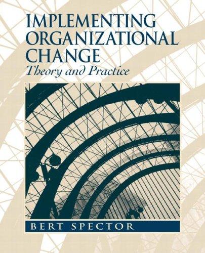 Cover for Implementing Organizational Change