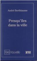 Cover for Presqu'îles dans la ville