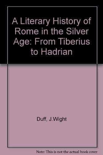Cover for A literary history of Rome in the silver age