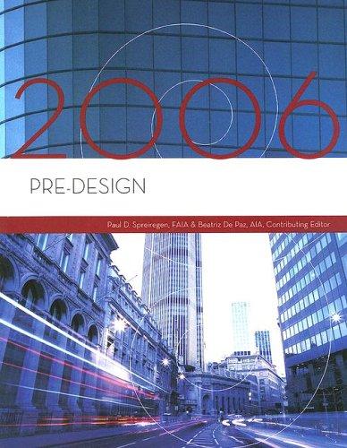 Cover for Pre-Design, 2006 Edition