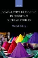 Cover for Comparative Reasoning In European Supreme Courts
