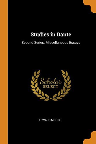 Cover for Studies in Dante : Second Series