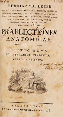 Cover for Praelectiones anatomicae