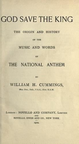 Cover for God save the king