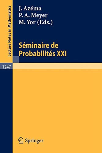 Cover for Seminaire de Probabilites XXI
