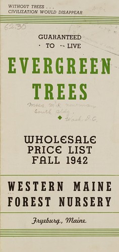 Cover for Wholesale price list, fall 1942