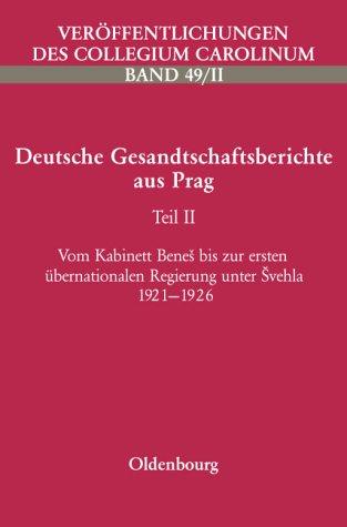Cover for Deutsche Gesandtschaftsberichte aus Prag
