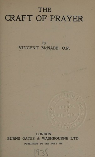 Cover for The craft of prayer