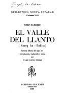 Cover for El Valle del Llanto (ʻEmeq ha-bakha)