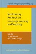Cover for Synthesizing Research on Language Learning And Teaching (Language Teaching & Language Learning)