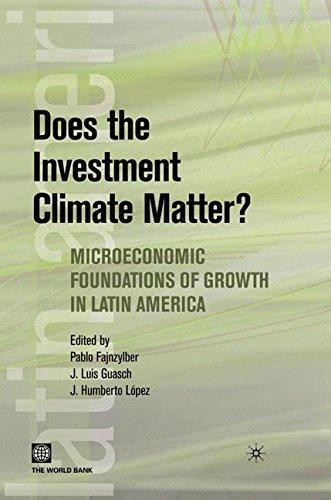 Cover for Does the investment climate matter? : microeconomic foundations of growth in Latin America