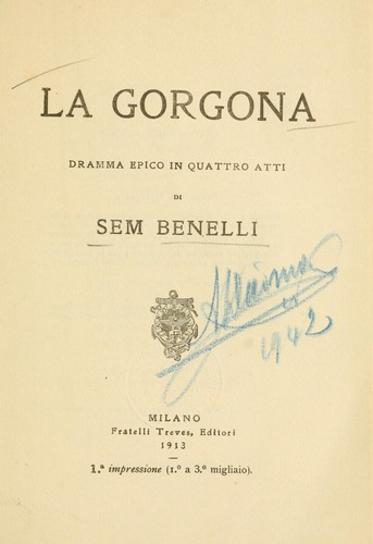 Cover for La Gorgona