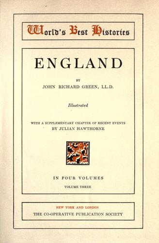 Cover for England