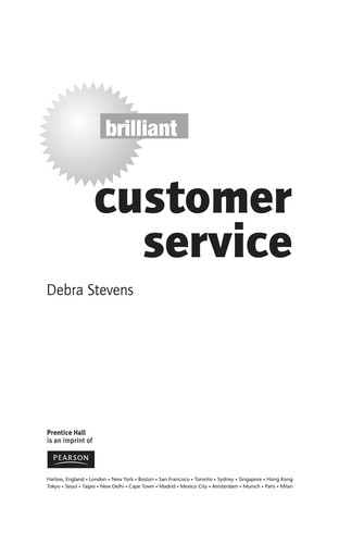 Cover for Brilliant customer service