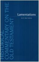 Cover for Lamentations