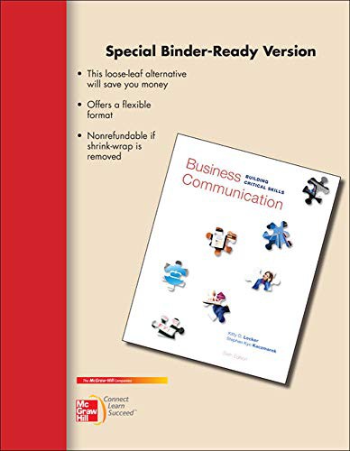Cover for Loose-Leaf Business Communication