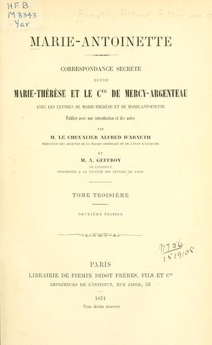 Cover for Marie-Antoinette