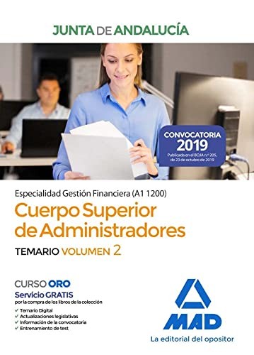 Cover for Cuerpo Superior de Administradores [Especialidad Gestión Financiera ] de la Junta de Andalucía. Temario Volumen 2