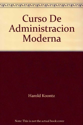 Cover for Curso De Administracion Moderna