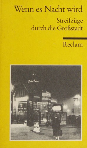 Cover for Wenn es Nacht wird