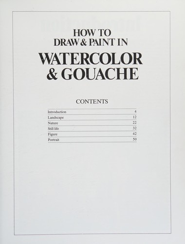 Cover for How to Draw & Paint in Watercolor & Gouache