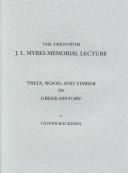 Cover for Trees, wood and timber in Greek history
